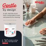 WypAll GeneralClean L30 Cloths Heavy Duty Cleaning Wipes, Jumbo (05841), Strong and Soft Bulk Paper Wipers, White (1 Roll of 875 Sheets)