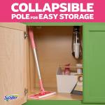 Swiffer Sweep and Mop Deluxe, Limited Edition Pink Wicked: for Good, 2-in-1 Floor Mopping and Sweeping Kit, 1 Sweeper Device, 5 Heavy Duty Dry Sweeping Cloths, 3 Heavy Duty Wet Mopping Cloths