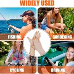 INOGIH Women Fingless UV Protection Sunblock Gloves,Outdoor Non-Slip Driving-Gloves for Cyling