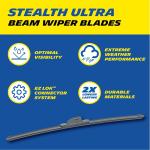 Michelin 19-2616SUBA Stealth Ultra Twin Pack 26 &16 inch Wiper Ble Fits Select Toyota, Hyundai, Honda, Kia, Subaru, Nissan, Acura, Ford, Mazda Infiniti, Model Years (2 Pack)