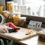 Culinary Ruler Stainless Streel Mini Cutting Reference Template Cooking Measurement for Food Essential Kitchen Tool with Weight Temperature Baking Conversion Chart for Beginner and Chef (5*3")