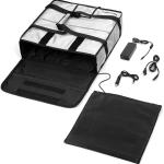 Homevative Electric Heated & Insulated Pizza & Food Delivery Bag. Home Outlet & Car Power Plugs Included, Holds 3 Large Pizza Boxes