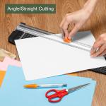 YOKIVE Paper Cutter A3 Stack Paper Trimmer, 10 Sheet Portable Scrapbooking Tool | Great for Home, Office, Daily Use (Black, 18" Cutting Length)