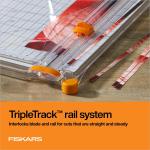 Fiskars Precision Paper Trimmer, Easy and Accurate Crafting Tool, Cuts Straight for Crafts, Cards, and More