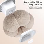 CreaDream Pumpkin Tablet Pillow Stand Holder for Kindle iP, justable Phone Pillow Stand for Lap Bed with Detachable Snack Bowl, Compatible with 4.7"-13" Tablet, iP, iPhone, Samsung Tabs, Kindle