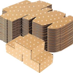 25 Pack Small Shipping Boxes - Corrugated Cardboard Mailers, Gift & Craft Packing, Jewelry Shipping (4" x 4" x 2")