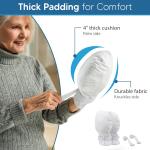 Medical Double Security Mitts - One Size Fits All Hand Restraint Gloves for Elderly & Medical Procedures -Me With Extra Pding for Comfort & Protection - Includes Bed Restraints - 2 Gloves