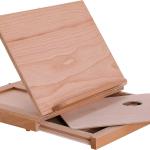 U.S. Art Supply Solid Solana justable Wood Art Easel: Portable Beechwood Tabletop Easel with Storage Drawer & Palette for Painting & Drawing, Artist Desktop