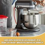 Metal Mixer Slider Mat for KitchenAid 5-8 Qt Bowl Lift Stand Mixer - Kitchen Appliance Sliding Tray Countertop Mixer Mover Slide Mats P Compatible with Kitchen Aid Professional 600 Stand Mixer