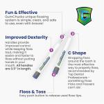 GumChucks Floss for Teeth - Flossing for Kids and ults - Orthodontic Flossers for Braces - Dental Gum Floss Picks for All Ages (Pink Argyle - Candy)