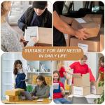 Precut Scotch Tape Strips - 150 Pack 2"x12" Clear Double Sided Tape, Weather Resistant Strong Sealing for Packaging Shipping Mailing Home Office Warehouse