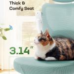 Marsail Ergonomic Office Chair: Office Desk Chair with High Back Mesh and justable Lumbar Support Rolling Work Swivel Task Chairs with Wheel 3D Armrests and Herest