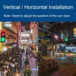 8-Inch LED Traffic Light - Industrial Dock Warning Signal, Automatic Color Change, 110V Stop Light for Enhanced Car & Pedestrian Safety, High Visibility Alert