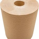 Sierra Hygiene 8" Roll Towel, Bulk Hardwound Paper Towels, 1-Ply Commercial Use for Bathrooms - Eco-Friendly, Non-Perforated, Compatible with Universal Dispensers, Case of 6 Rolls, 800 Ft Each