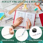 100 Pcs Paw Print Pencils Paw Kids Patrol Pencils Wooden Writing Novelty with Erasers Doggy Party Favors Prizes School Supplies for Kids, 8 Colors