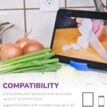 GoDonut – Phone Stand Original – Cell Phone Holder + Tablet Stand Desk Organizer – Compatible with Tablet, iPhone 17 16 15 14 Pro Max, Android & Most Smartphones - Red