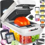 Mueller The Real Original Pro Chopper since 2013 Vegetable Chopper Mandoline Slicer, 8 Ble Food Veggie Chopper Onion Vegetable Cutter with Container, Kitchen Ggets & Essentials, (10 in 1)