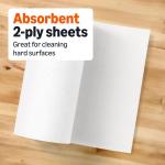 Basics 2-Ply Flex-Sheets Paper Towels, 12 Basics Rolls = 40 Regular Rolls, Everyday Value with 150 Sheets per Roll, Packaging May Vary
