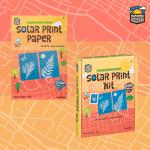 Toysmith Outdoor Discovery Solar Print Paper Kit Bundle – Sun Printing Set for Kids – Includes 36 Sheets Sun Print Paper, Stencils, & Frames – Creative Arts & Crafts Gift for Boys & Girls Ages 5+