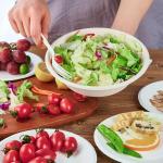 ECOLipak 32 OZ Large Compostable Disposable Paper Bowls, 70 Pack Biodegrable Bagasse Eco-Friendly Sugarcane Soup Bowls for Sal Wheat Flakes(Nature)