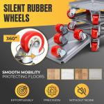 Furniture Moving Dolly Set – Heavy Duty 2300 lb Capacity, 5-Wheel System with Lifter Tool, 360° Swivel Casters, Floor-Safe Design, Includes Gloves & Bag – Move Heavy Items Easily