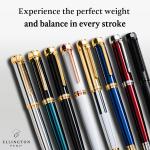 Ellington Pens Luxury Fountain Pen Set - Smooth Medium Nib- Includes 3 Ink Cartridges, Refillable Ink Converter, Gift Box- Fountain Pens For Writing, Calligraphy, Journaling, Sketching (Master Chopin)