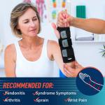 FEATOL Wrist Brace Hand Brace, Carpal Tunnel Wrist Splint Night Support for Women Men, Pain Relief Support -Tendonitis, Arthritis, Sprain, Right Hand, Small/Medium