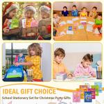 Crtiin 48 Pcs Include 24 Bible Verse Notep 24 Pencils Kids Christmas Christian Church Gifts Students Classroom Award Religious Notebook Bible Pencils Prayer Pocket School(Classic Style,Eclectic)