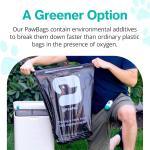 PawPail Trash Can Liners, Dog Poop Disposal Bags, 100% Recycled Plastic, Floral Scented, for PawPail Pet Waste Station, Cat Litter Box, or Outdoor Trash Can | 1 Roll of 20 Large Size Bags