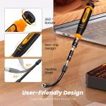 JOREST 115 in 1 Small Precision Screwdriver Set, Tool Gifts for Men D Him, Magnetic Repair Tool Kit for PC, Laptop, Tablet, iPhone, Macbook, Jewelers, PS5, Xbox, Switch, Game Console, Door &Chair