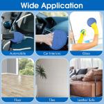 10 Pack Wax Applicator Ps, Microfiber Applicator P with Finger Pocket, Foam Car Wax Applicator P for Car Cleaning and Polishing (Blue)