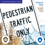 Pedestrians Traffic Only Sign, 10x14 Inches, Rust Free .040 Aluminum, Fe Resistant, Me in USA