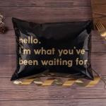 RUSPEPA Poly Mailer Shipping Bag with Self Sealing, Business Text Printed Design 2.3 Mil Heavy Duty Self Seal Mailing Envelopes, 100 Pack 10 x 13 inches, Black