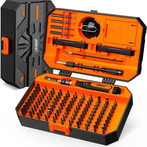JOREST 115 in 1 Small Precision Screwdriver Set, Tool Gifts for Men D Him, Magnetic Repair Tool Kit for PC, Laptop, Tablet, iPhone, Macbook, Jewelers, PS5, Xbox, Switch, Game Console, Door &Chair