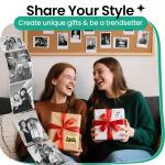 Phomemo M02 Mini Sticker Printer, Portable Thermal Inkless Printer, Sticker Maker Machine with 1 Roll Paper, Print Pod for Learning, Study Notes, Photos, Work, Receipts