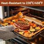 200 Pcs Parchment Paper Sheets, 12 x 16 Inch, Precut Non-Stick Parchment Sheets for Baking, Cooking, Grilling, Air Fryer and Steaming - Unbleached, Fit for Half Sheet Pans