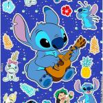 Stitch Folders for School - Disney Binder Bundle Includes Binder, 2 Portfolio Folders, Notebook, Pencils, Erasers, Ruler, More | Lilo and Stitch School Supplies Set