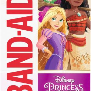 Band-Aid Brand hesive Bandages for Minor Cuts & Scrapes, Wound Care Featuring Disney Princess Characters, Fun Bandages for Kids and Toddlers, Assorted Sizes, 20 Count