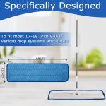 12 Pack Replacement Microfiber P - Thick - Universal Commercial 17-18 Inch Mop He- Heavy Duty - Wet & Dry Commercial Cleaning Refills Reusable Mop Refills Fit for Most Microfiber Flat Mop System
