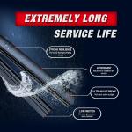 28" 28" Automotive Replacement Windshield Wiper Bles for Ford Edge 2020-2015 Escape 2019-2013 Focus 2018-2012 Fusion 2019-2013 Front Wiper Bles(Pinch Tab) -Set of 2