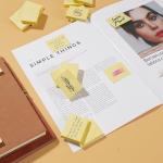 Mini Sticky Notes 1.5x2 in, 36 P Yellow Strong hesive Post, Suitable for School, Home, Office, Clean Removal