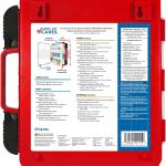 Be Smart Get Prepared First Aid Kit Hard Red Case 326 Pieces Exceeds OSHA and ANSI Guidelines 100 People - Office, Home, Car, School, Emergency, Survival, Camping, Hunting and Sports (20HBC01015REV3)