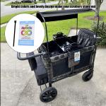 Autism Safety Tag Card,Autistic Please Be Patient,Autism Medical Id Tag for Wagon/Strollers Devices