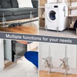 Labor Saving Arm Jack 2 Pack, 12 Inch All-Metal Hand Lifting Jack Tool, 440LBS Capacity Precise Control Slow/Fast Descent Furniture Jacks Lifter for Lifting Door Furniture, Wall Tile Positioning