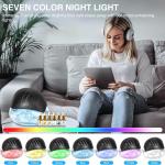 Water Air Purifier for Home with Essential Oil Diffuser & Humidifier, Rainbow Air Washer with LED Mood Light- Includes 6x10ml Essential Oils, Air Revitalizer for Smoke and Pets, Black