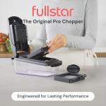 Fullstar The Original Pro Chopper - Vegetable Chopper and Spiralizer, Food Chopper with Container, Fruit Slicer, Kitchen Ggets & Gifts, Home Essentials (4 in 1, Black)