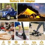 Power Wheels apter for Dewalt 20V Battery apter Power Wheels Battery Conversion Kit with Switch, Fuse & Wire Terminals, 12AWG Wire, Power Connector for DIY Ride On Truck, RC Car Toys and Robotics