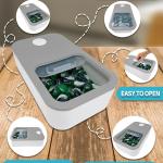 TidyFriend Laundry Pods Container with Slide Lid, 15" x 8.7" x 4.5", Airtight Storage Keeps Pods Fresh, Holds 9–10 lbs or 100–130 Pods, Laundry Detergent Container & Dishwasher Pod Holder (Grey)