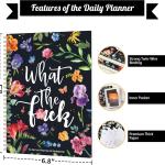 Daily Planner Undated - 6.8" x 8.5", To Do List Notebook & Planner with Hourly Schedule, Spiral To do List Notep to Organize Your Tasks And Appointments, 120 Pages, Inner Pocket