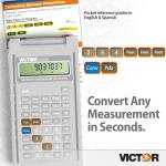 Victor C6000 vanced Construction Calculator with Protective Case Displays in Fractional or Dimensional Forms Perfect for Carpenters, Renovators,Builders, Contractors, Estimators